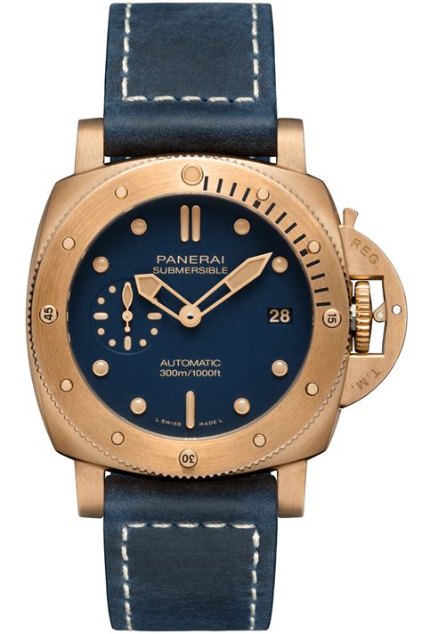 panerai submersible bronzo replica|panerai underwater bronzo blu abisso.